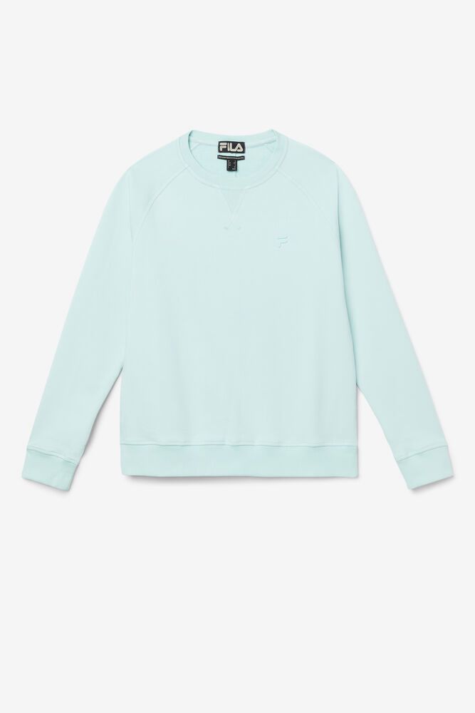 Fila Mikina Panske Logan Crewneck Modre - QRSUX2691